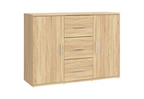 VidaXL Dressoir 91x29,5x65 cm Bewerkt Hout Sonoma Eiken - 41% Korting!