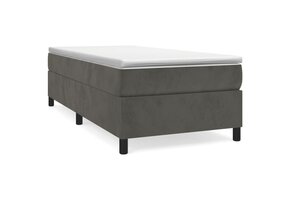 vidaXL Bedframe 90x200 cm fluweel donkergrijs - 42% Korting!