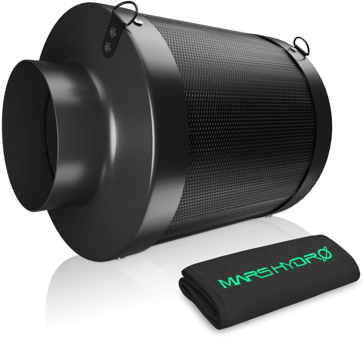 MARS HYDRO Actieve koolfilter, 150 mm, koolstoffilter, geurcontrole met Australische actieve kool, verwisselbare koolstofkern, koolstoffilter voor buisventilator, kweektent, incl. voorfilter