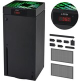 Cooling Fan for Xbox Series X with Automatic Fan Speed Adjustable by Temperature, LED Display, High Performance Cooling,3 Speed 1500/1750/2000RPM (140MM) with RGB LED (Black)