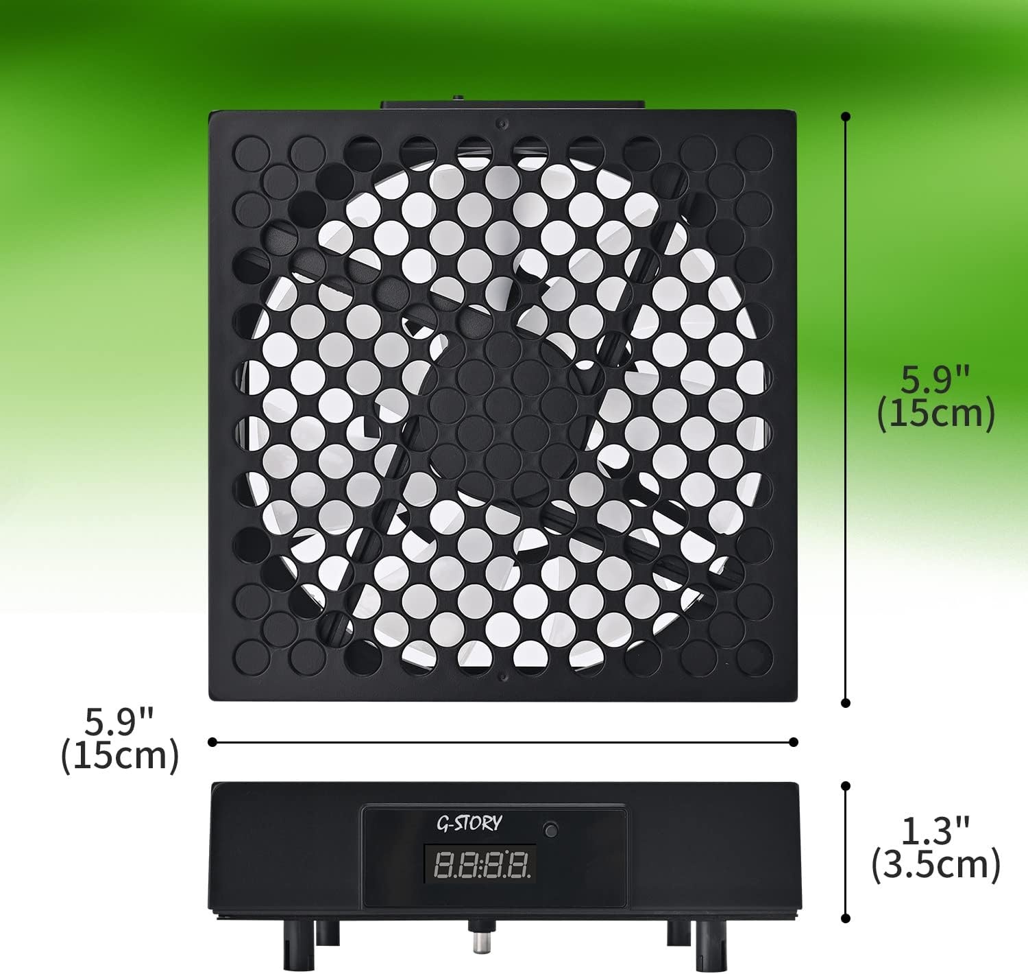Cooling Fan for Xbox Series X with Automatic Fan Speed Adjustable by Temperature, LED Display, High Performance Cooling,3 Speed 1500/1750/2000RPM (140MM) with RGB LED (Black)
