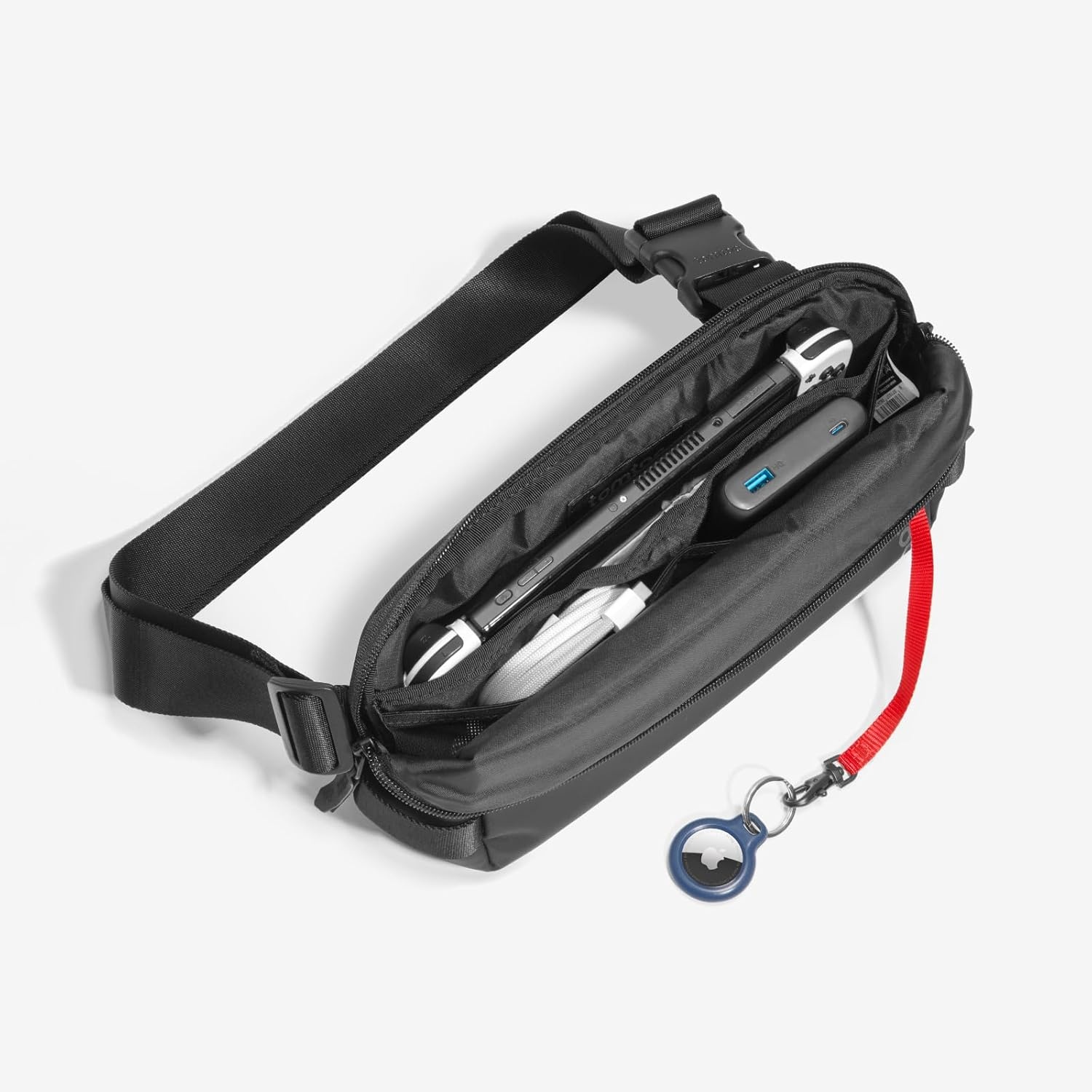 tomtoc Compact Sling Bag, 4L Minimalistische Borsttas Schoudertas voor Mannen en Vrouwen, Waterafstotende Lichtgewicht Kleine Crossbody Schoudertas voor Vrije Tijd, Reizen