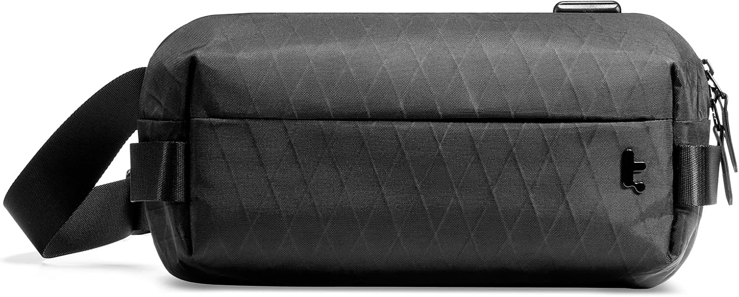 tomtoc Compact Sling Bag, 4L Minimalistische Borsttas Schoudertas voor Mannen en Vrouwen, Waterafstotende Lichtgewicht Kleine Crossbody Schoudertas voor Vrije Tijd, Reizen