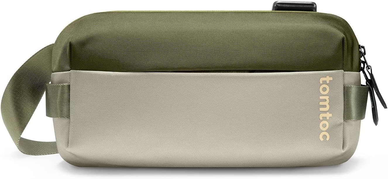 tomtoc Compact Sling Bag, 4L Minimalistische Borsttas Schoudertas voor Mannen en Vrouwen, Waterafstotende Lichtgewicht Kleine Crossbody Schoudertas voor Vrije Tijd, Reizen