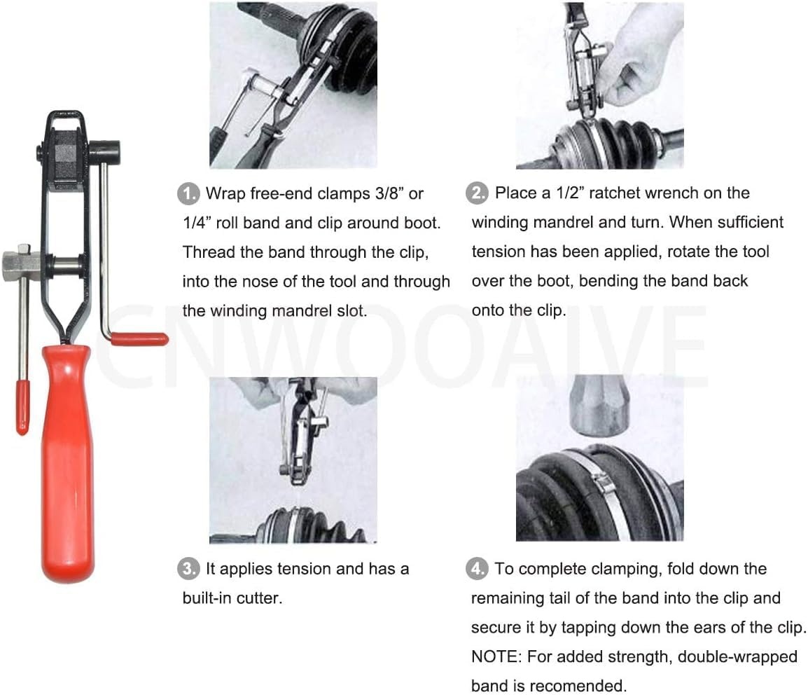 CV Joint Clamp Banderolier Tool CV Boot Clamps Pliers Hose Clamp Pliers