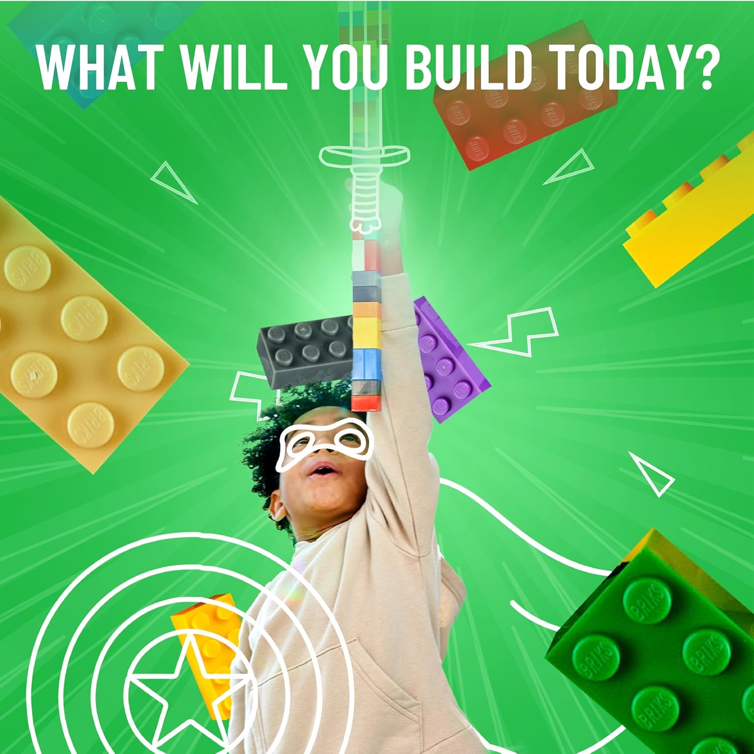 Strictly Briks - Klassieke stapelbare bouwplaten - 100% compatibel met alle grote merken - om torens, tafels en meer mee te bouwen! - 24 stuks - 24 kleuren - 25,5 x 25,5 cm