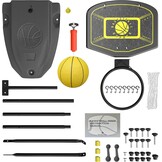 Basketbalkorf met standaard, 110-190 cm, in hoogte verstelbaar, outdoor- en indoorspeelgoed voor kinderen