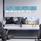 PUTORSEN Desktop PC Monitor voor 3 LED LCD schermen van 13 "-27" – Clamp Uitgerust met maximale belasting 7 kg per monitor