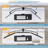 PUTORSEN Desktop PC Monitor voor 3 LED LCD schermen van 13 "-27" – Clamp Uitgerust met maximale belasting 7 kg per monitor