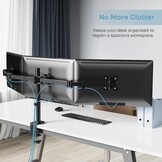 PUTORSEN Desktop PC Monitor voor 3 LED LCD schermen van 13 "-27" – Clamp Uitgerust met maximale belasting 7 kg per monitor