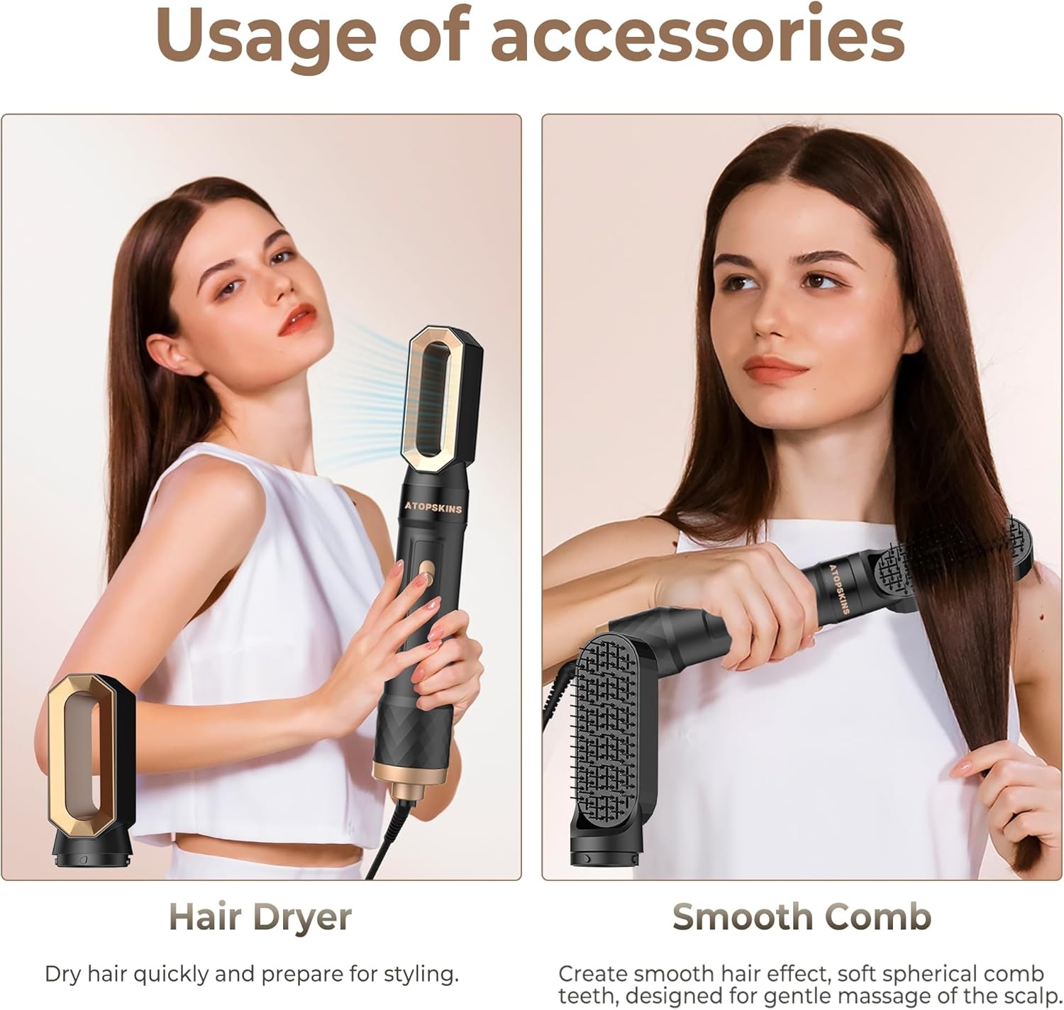 Pro Airstyler Hot Air Brush 6-in-1 Hair Styling Set