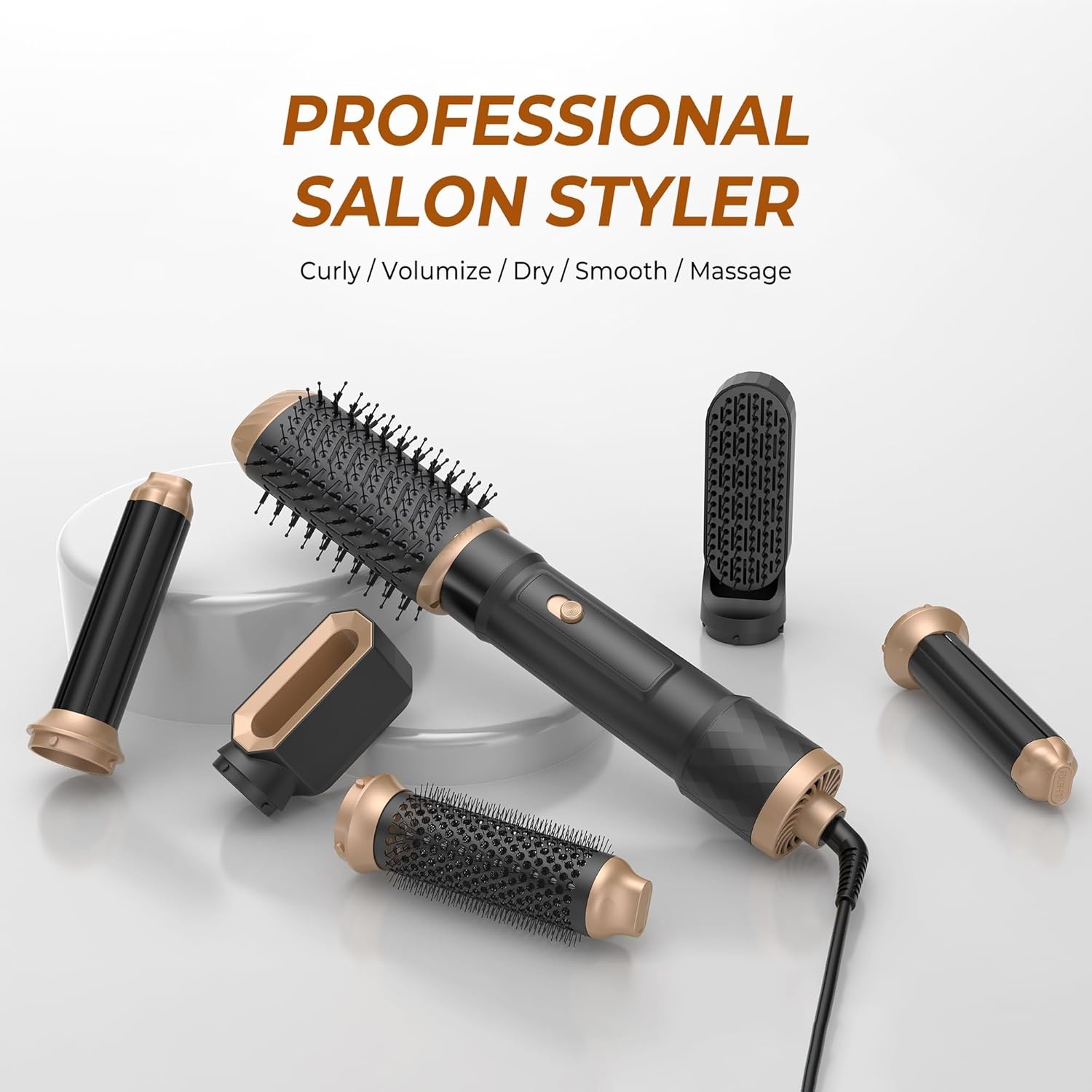 Pro Airstyler Hot Air Brush 6-in-1 Hair Styling Set