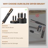 Pro Airstyler Hot Air Brush 6-in-1 Hair Styling Set