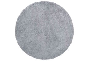 vidaXL NAVARRA Hoogpolig Vloerkleed 240x240 cm Lichtgrijs | 42% Korting