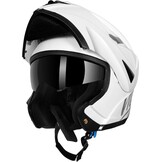 Westt Motorcycle Helmets for Women - Full Face Motorcycle Helmet Liftable Chin - Motorcycle Dirtbike Helmets Dual Visor DOT Approved(XL/White Torque)