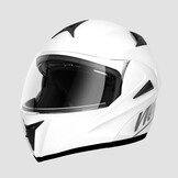 Westt Motorcycle Helmets for Women - Full Face Motorcycle Helmet Liftable Chin - Motorcycle Dirtbike Helmets Dual Visor DOT Approved(XL/White Torque)