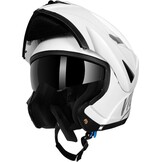 Westt Motorcycle Helmets for Women - Full Face Motorcycle Helmet Liftable Chin - Motorcycle Dirtbike Helmets Dual Visor DOT Approved(XL/White Torque)