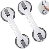 Set of 2 Support Bars for Bathroom with Suction Cup 30 cm Safety Handle No Drilling for Shower and Bathtub Non-Slip for Elderly Children Grey