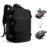 BJLFS Vacuümrugzak Handbagage met vacuümsysteem Ryanair Handbagage Reisrugzak Airbagrugzak met vacuümpomp Dames 14 inch Laptoptas