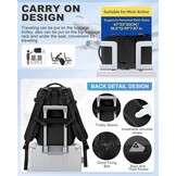 BJLFS Vacuümrugzak Handbagage met vacuümsysteem Ryanair Handbagage Reisrugzak Airbagrugzak met vacuümpomp Dames 14 inch Laptoptas