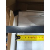 vidaXL Dressoir industrieel 105x35x62 cm metaal en glas zwart