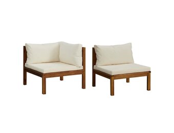 vidaXL 2-delig Bankstel Acaciahout - 55% Korting