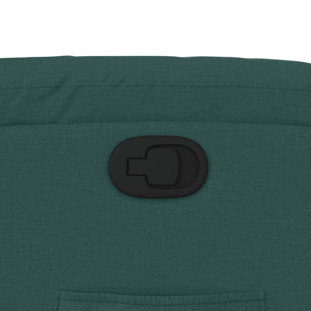 vidaXL Fauteuil Verstelbaar Stof Donkergroen | Nu 37% Korting!