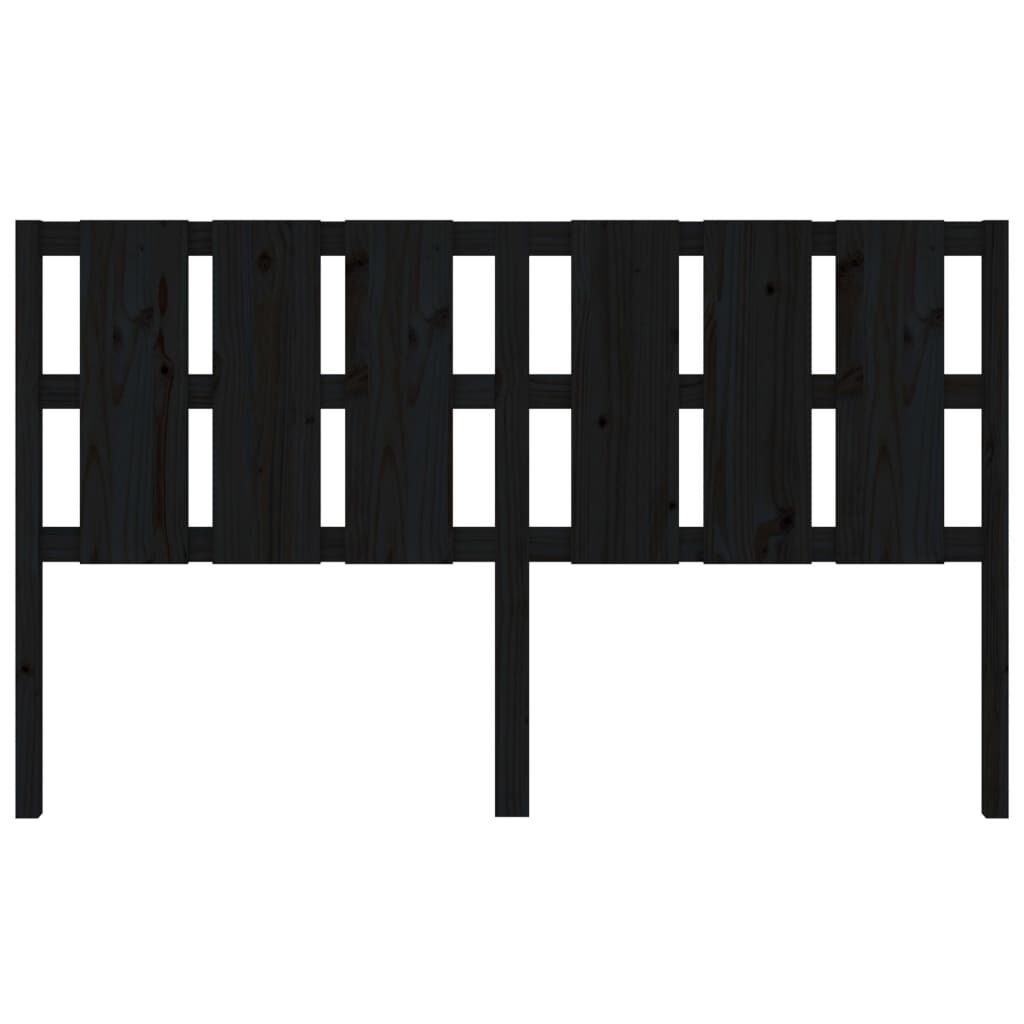 vidaXL Hoofdbord Grenenhout Zwart - 55% Korting!