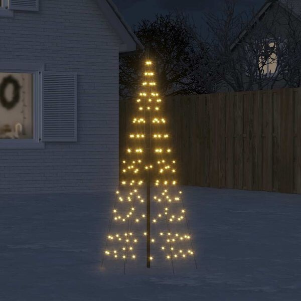 vidaXL LED-kerstboom aan vlaggenmast (180cm, 200 LED's) - 35% Korting!