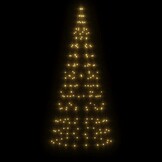 vidaXL LED-kerstboom aan vlaggenmast (180cm, 200 LED's) - 35% Korting!