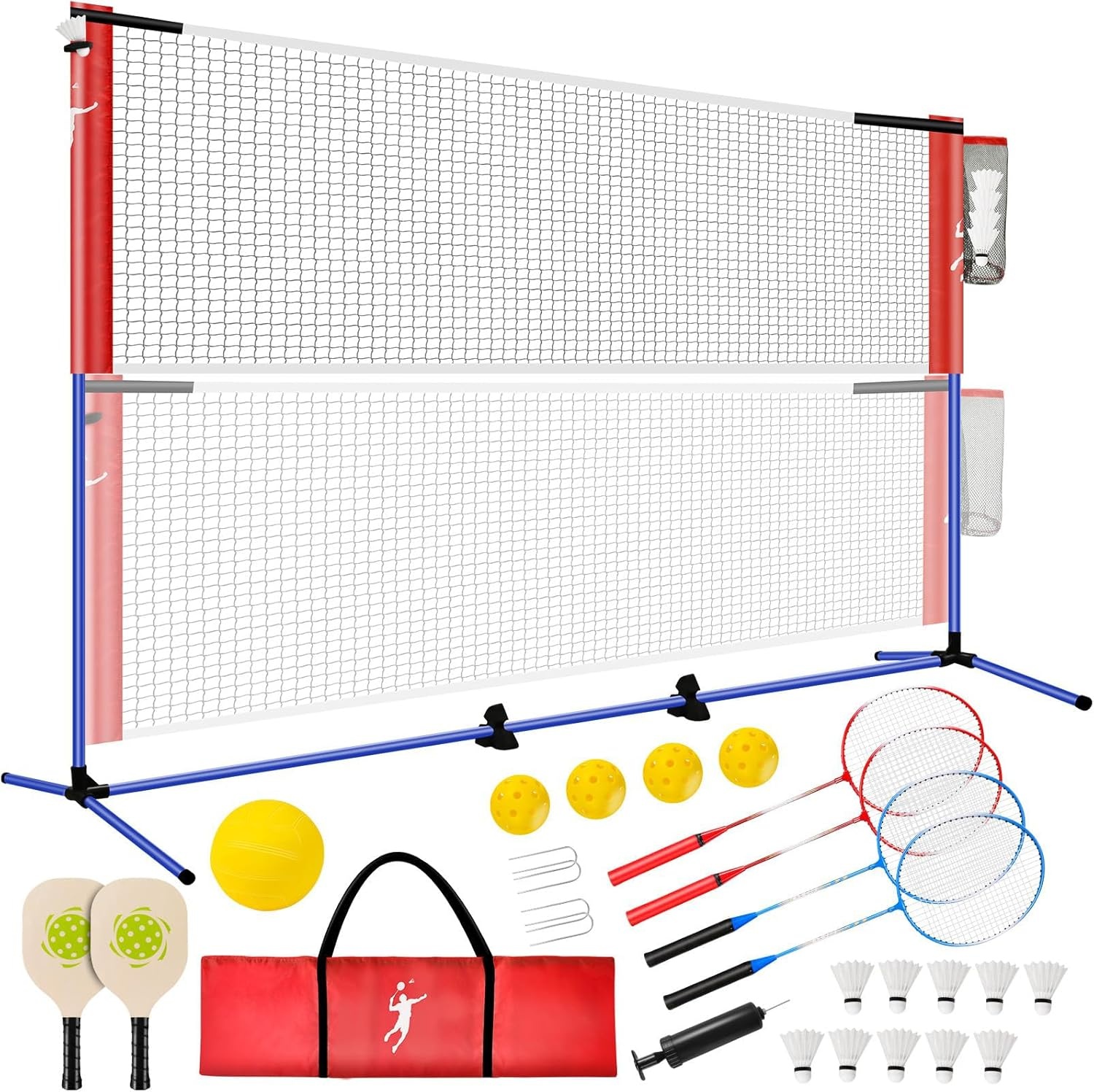 30% Korting: Multifunctioneel Badminton & Volleybal Net Set