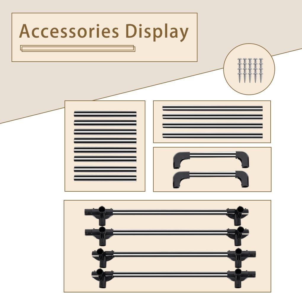 Bandenrek 2 Niveaus - Heavy Duty Opbergrek voor 4 Banden - Grijs/Zilver - 30% Korting