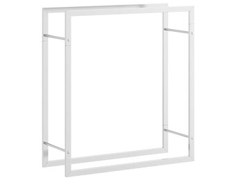 vidaXL Haardhoutrek 80x28x86cm RVS - 35% Korting