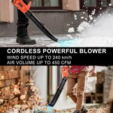 Draadloze Bladblazer - 150 MPH & 6 Snelheden | 35% Korting