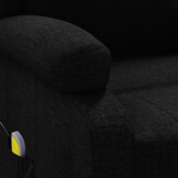 vidaXL Massagestoel Stof Zwart - 35% Korting!