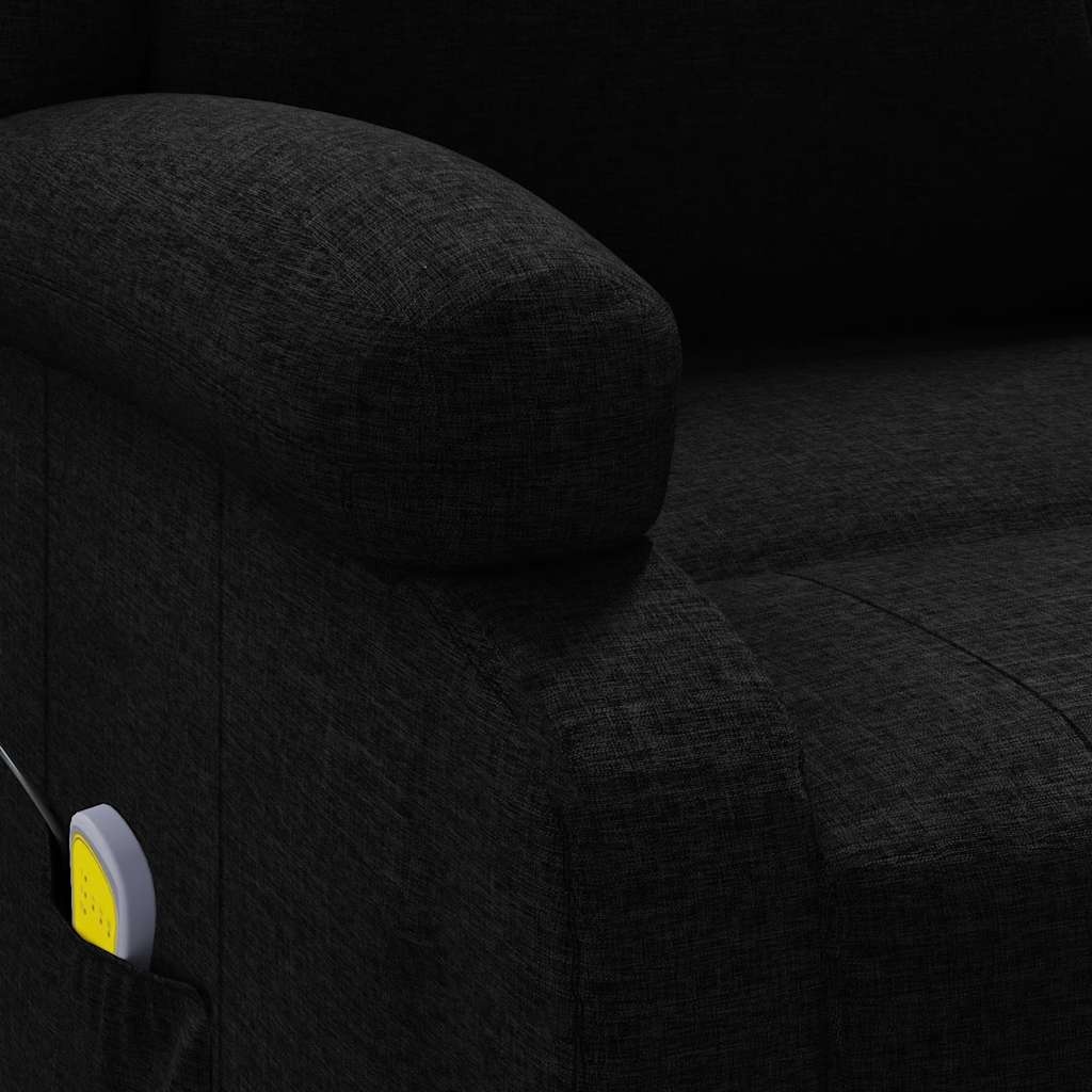 vidaXL Massagestoel Stof Zwart - 35% Korting!