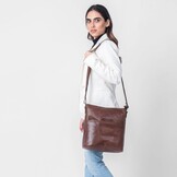 LEABAGS Milano Schoudertas - 30% Korting - Echt Leer, Vintage Look