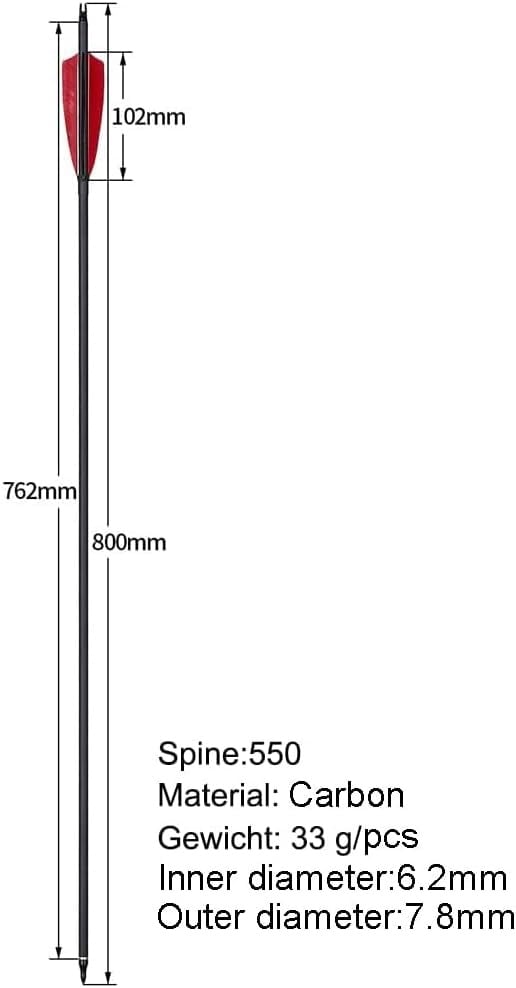 Huntingdoor 12x Schietpijlen met Vervangbare Broadhead - 30% Korting