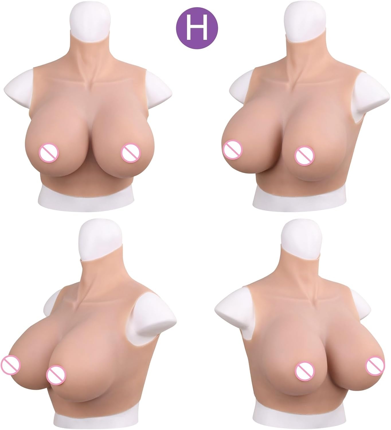 Forme de Poitrine Silicone B-G Cup - 30% Korting