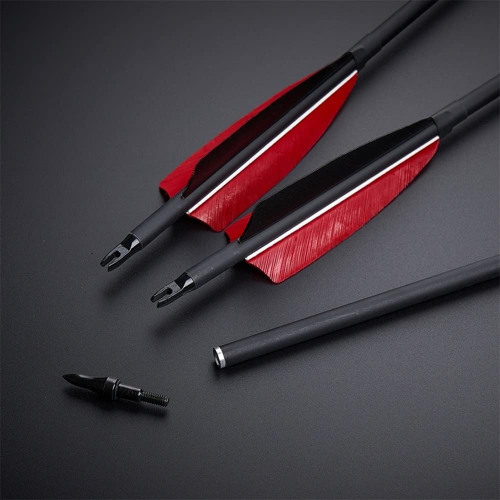 Huntingdoor 12x Schietpijlen met Vervangbare Broadhead - 30% Korting