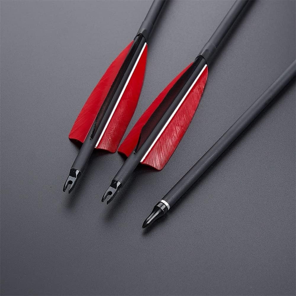 Huntingdoor 12x Schietpijlen met Vervangbare Broadhead - 30% Korting