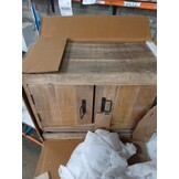 vidaXL Boekenkast met Deuren - Bruin/Metaal (60% KORTING)