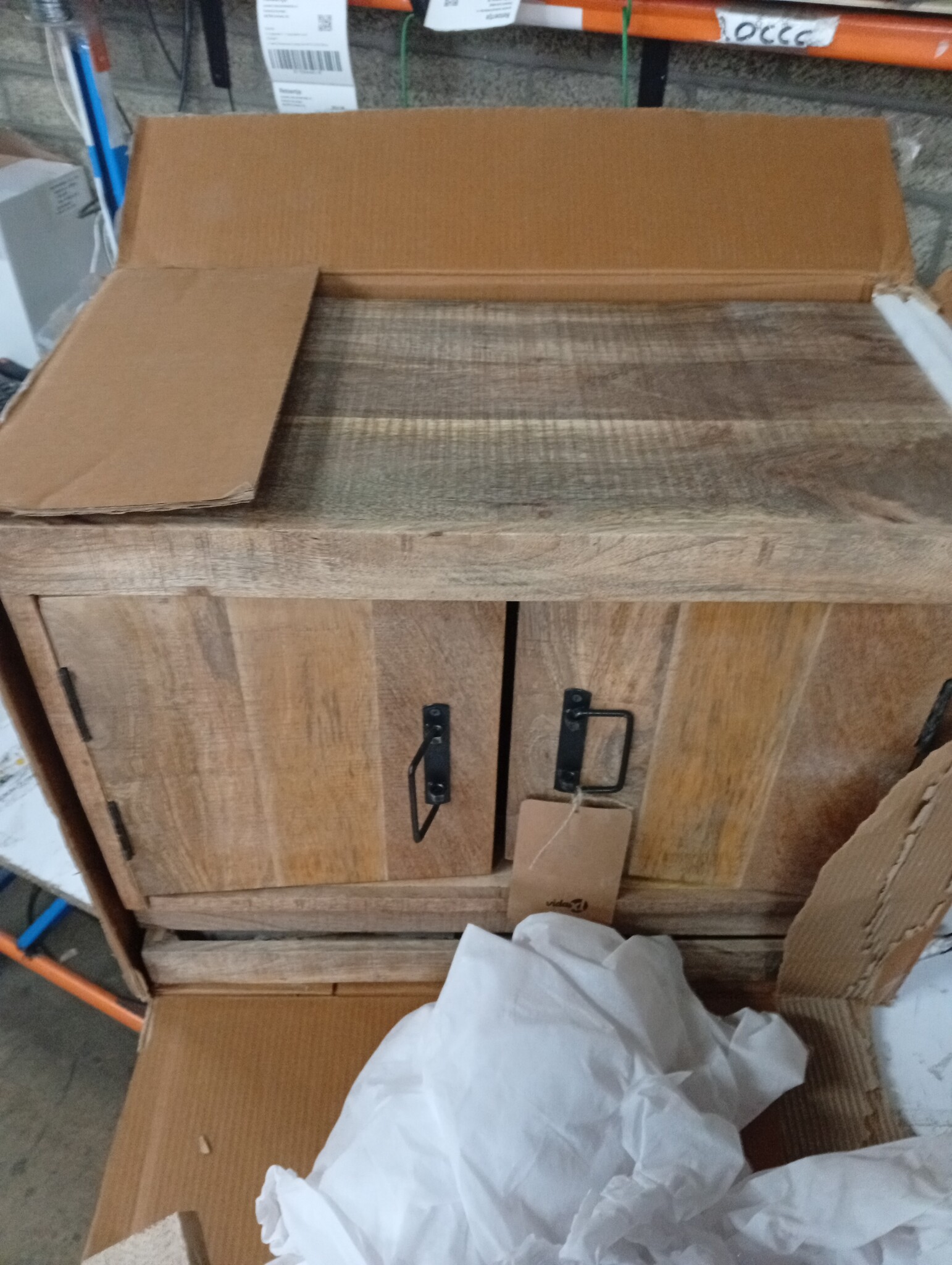 vidaXL Boekenkast met Deuren - Bruin/Metaal (60% KORTING)