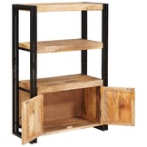 vidaXL Boekenkast met Deuren - Bruin/Metaal (60% KORTING)