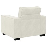 vidaXL Fauteuil Crème Fluweel 60 cm - Nu 41% Korting!