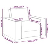 vidaXL Fauteuil Crème Fluweel 60 cm - Nu 41% Korting!