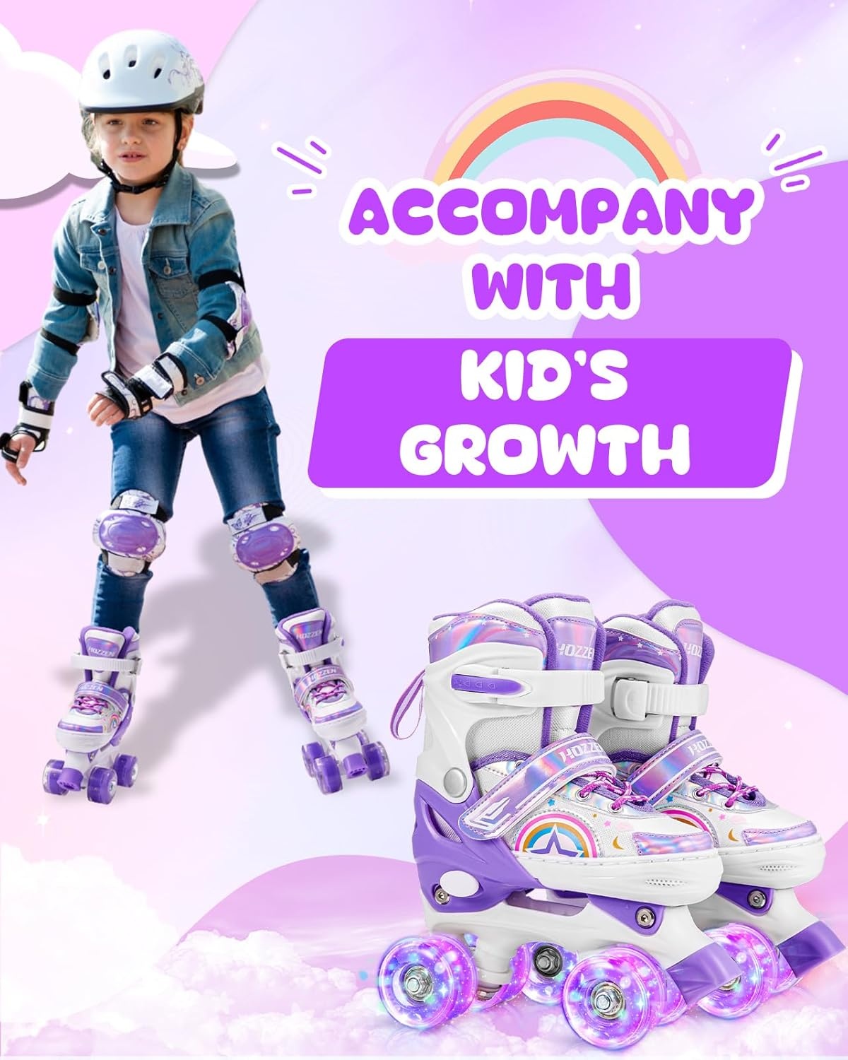 Verstelbare Kinder Skates met Lichtgevende Wielen - 30% Korting!