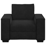 vidaXL Fauteuil - Fluweel Zwart (60 cm zitting) - 60% Korting!