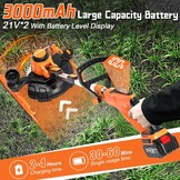 Accu-grastrimmer met 2 Accu's & Onkruidborstel - 30% Korting!