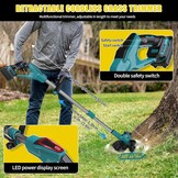 Accu Grastrimmer met 2x Batterij & Weed Brush - 30% Korting